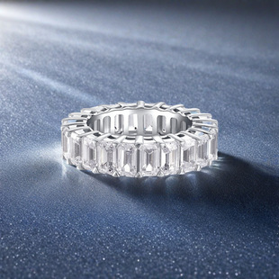 Niche Design 925 Sterling Silver Cubic Zirconia Fully Paved Ring, Best Seller