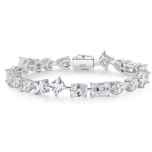 New Light Luxury 925 Sterling Silver Cubic Zirconia Bracelet