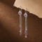 Light Luxury Elegant 925 Sterling Silver Cubic Zirconia Tassel Earrings
