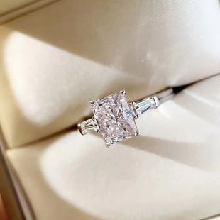 New Fashion Sweet Alloy Cubic Zirconia Ring, Wholesale