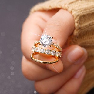 European-American Style Alloy Cubic Zirconia Jewelry Set, Best Seller