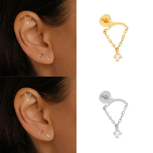 European-American Style Versatile Statement Alloy Cubic Zirconia Tassel Earrings, Best Seller