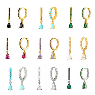 French Style Alloy Cubic Zirconia Earrings, Best Seller