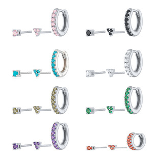 European-American Style Versatile Alloy Cubic Zirconia Earrings, Best Seller