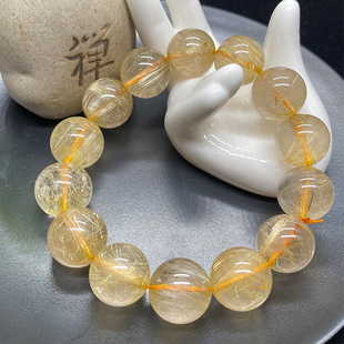 Premium Grade Citrine Single Strand Beaded Bracelet, Wholesale