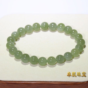 Vintage Alloy Hetian Jade Women's Bracelet, Wholesale