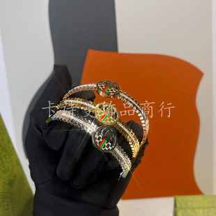 European-American Style Versatile Elegant Titanium Steel Cubic Zirconia Bangle