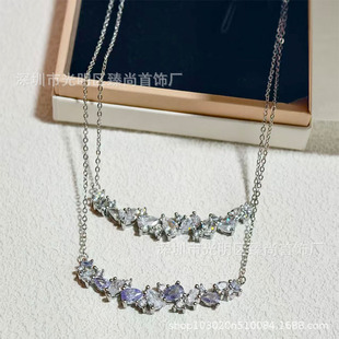Light Luxury White Copper Cubic Zirconia Bracelet, Wholesale