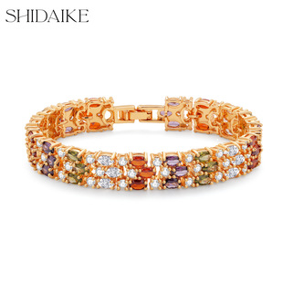 European-American Style Alloy Cubic Zirconia Bracelet, Best Seller