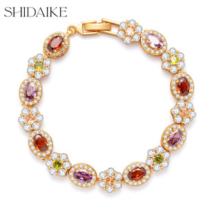 European-American Style Alloy Cubic Zirconia Bracelet, Best Seller
